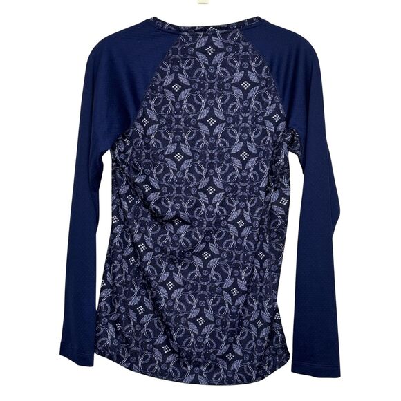 Patagonia Capilene Midweight Shirt Womens Small Blue Long Sleeve Baselayer - Picture 2 of 9